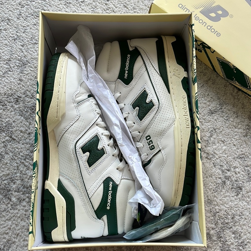 Aimé Leon Dore x New Balance. Basketball High Tops 650. Green. Size 10